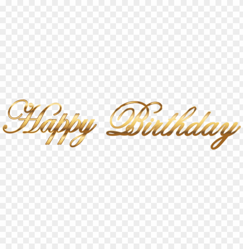 Download Happy Birthday Gold Png Images Background