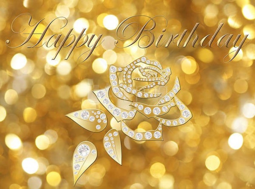 happy birthday gold card background best stock photos | TOPpng