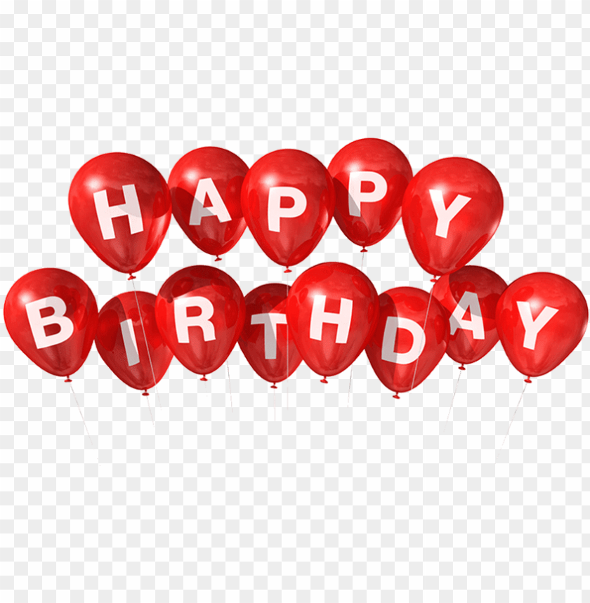 happy birthday heart balloons PNG transparent with Clear Background ID 354771