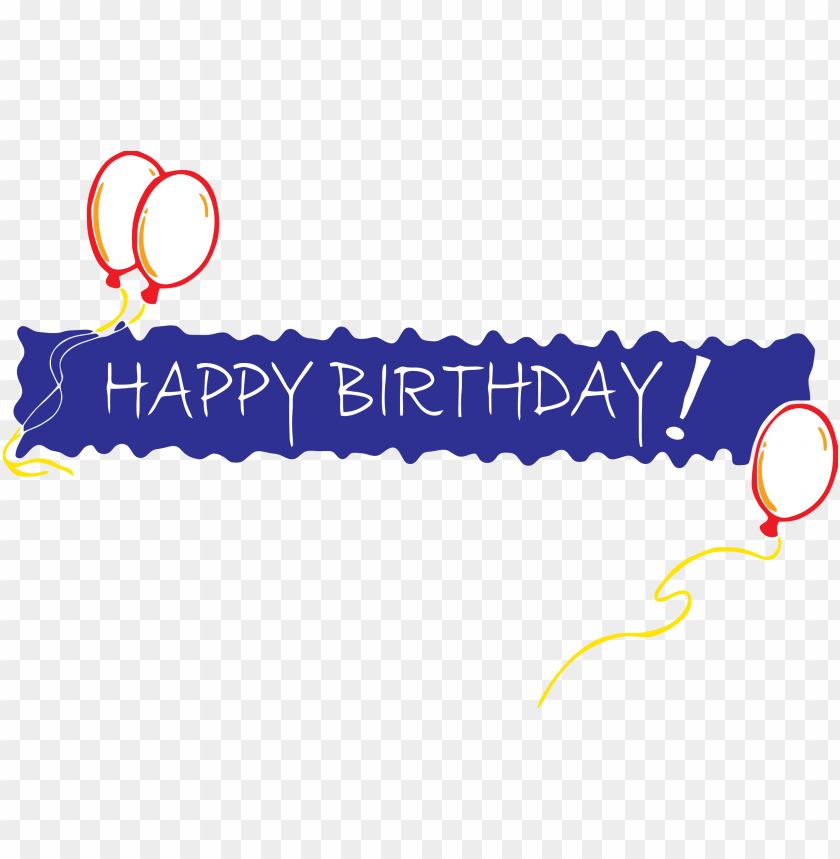 Happy Birthday In One Line Png Image With Transparent Background Toppng