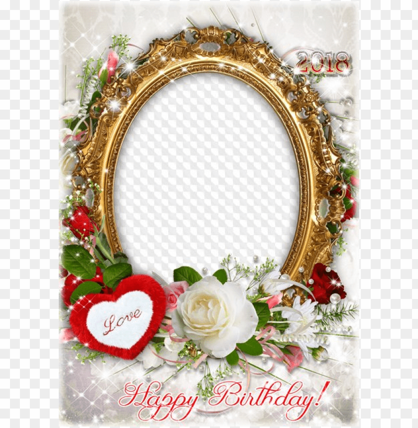 Happy Birthday Love Frame Png Image With Transparent Background Toppng