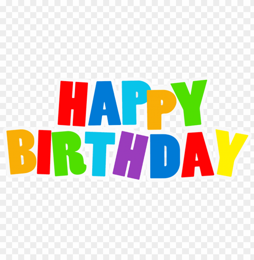 Happy Birthday Multlor Text Png Png Images Background - Image ID Is ...