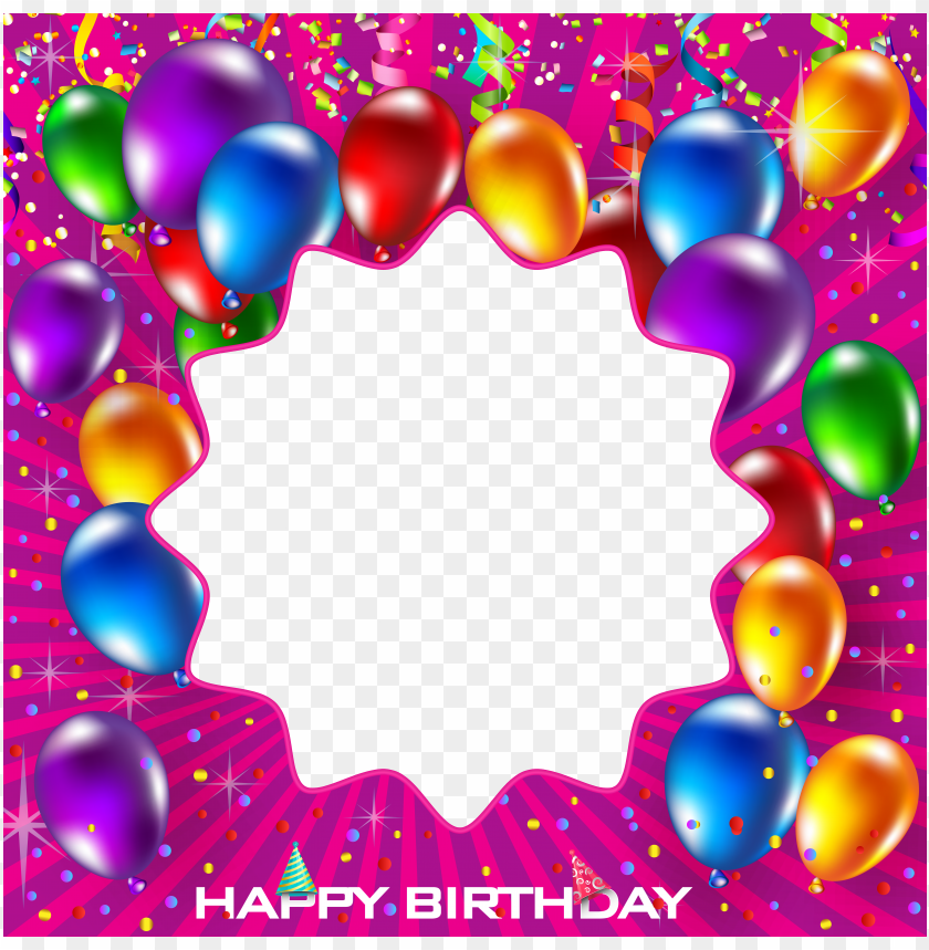 happy birthday pink png frame background best stock photos | TOPpng