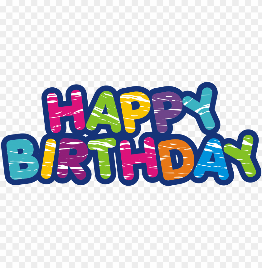 free PNG happy birthday png - happy birthday logo PNG image with transparent background PNG images transparent