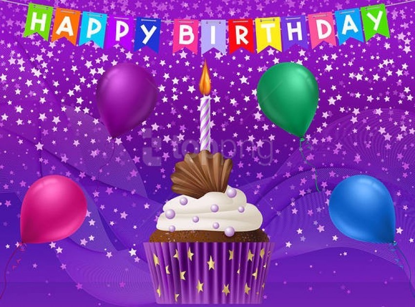 happy birthday purple card background best stock photos - Image ID 60450