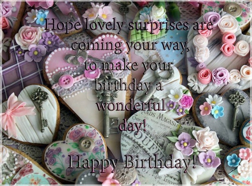 happy birthday sweet greeting card background best stock photos - Image ID 60498