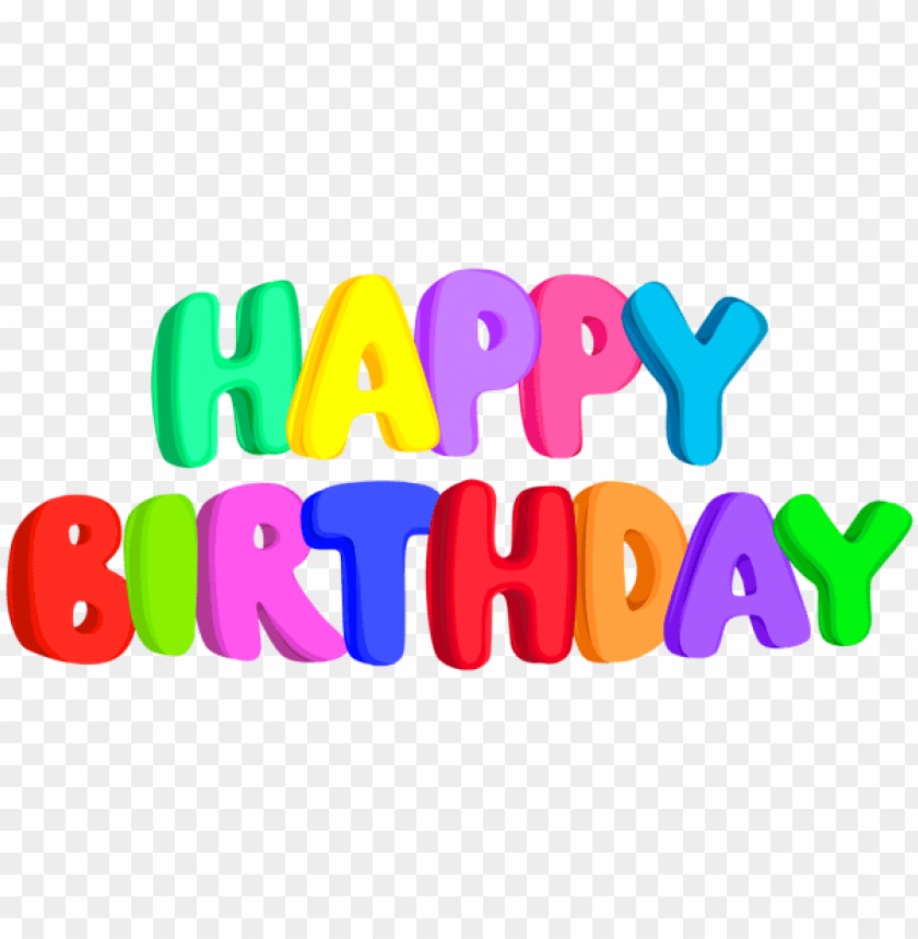 Download Happy Birthday Text Png Images Background | TOPpng