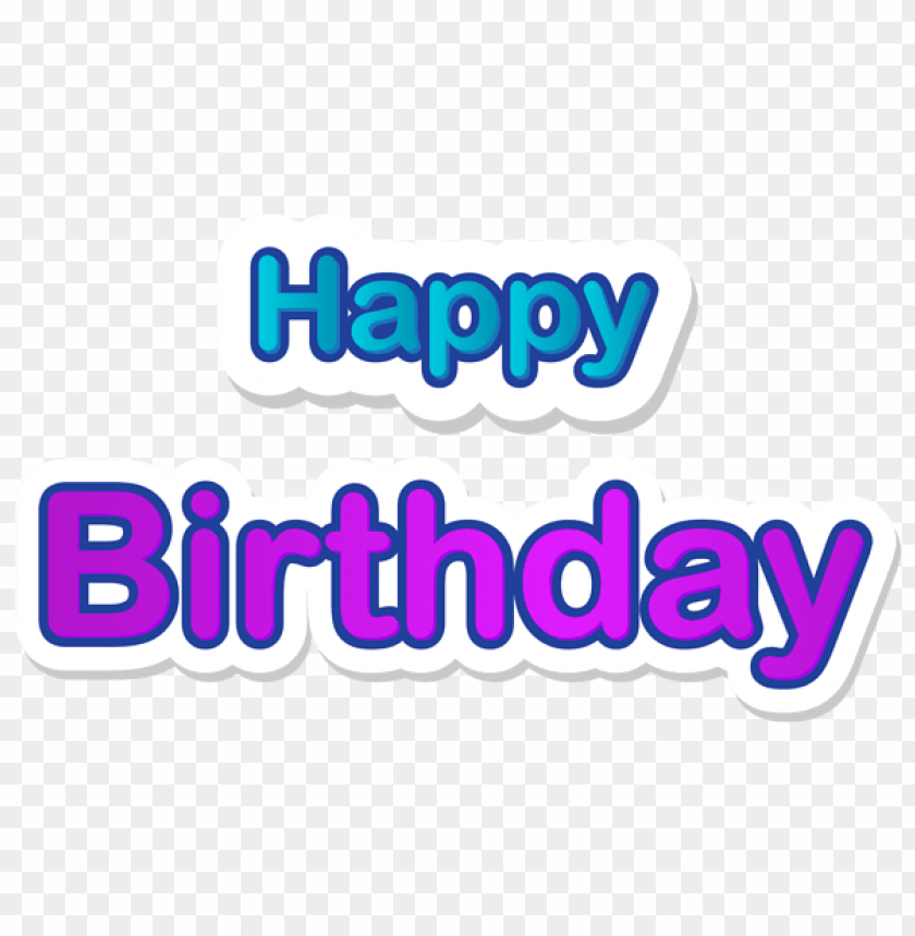 Happy Birthday Text Element Png Images Background - Image ID Is 42441 ...