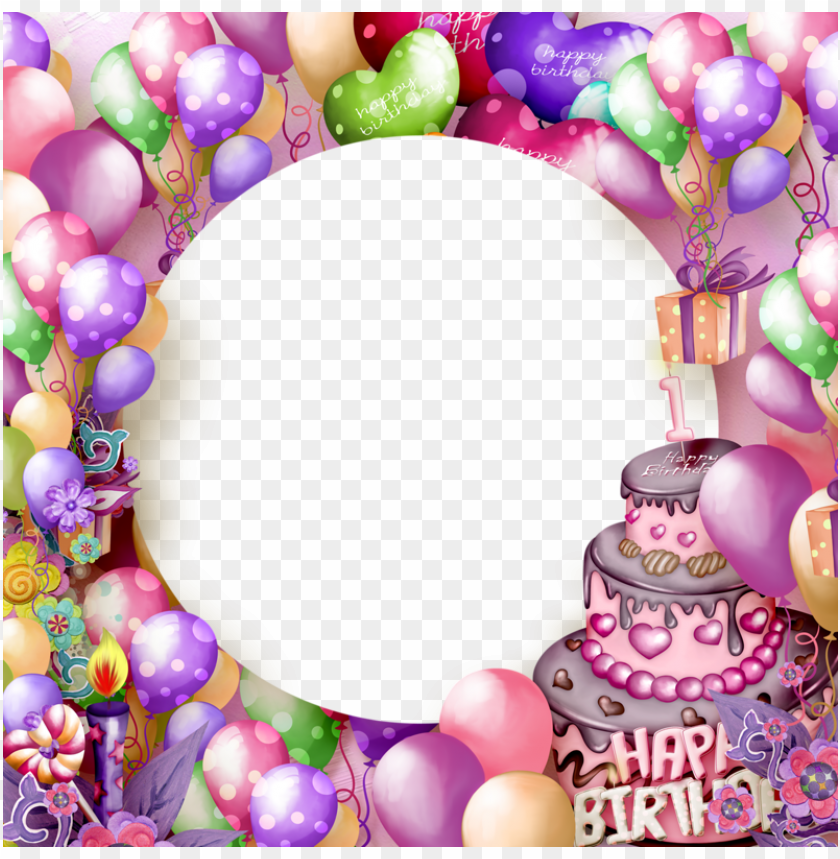 Free download | HD PNG happy birthday transparent frame with cake ...