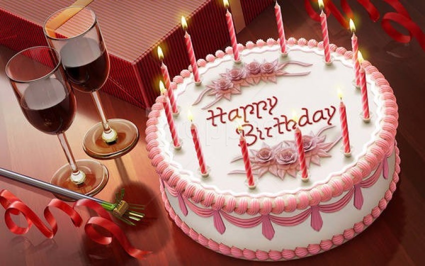 happy birthday with cake wallpaper background best stock photos | TOPpng
