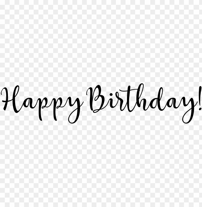 Happy Birthday Word Art Png Happy Birthday Text Png Image With Transparent Background Toppng