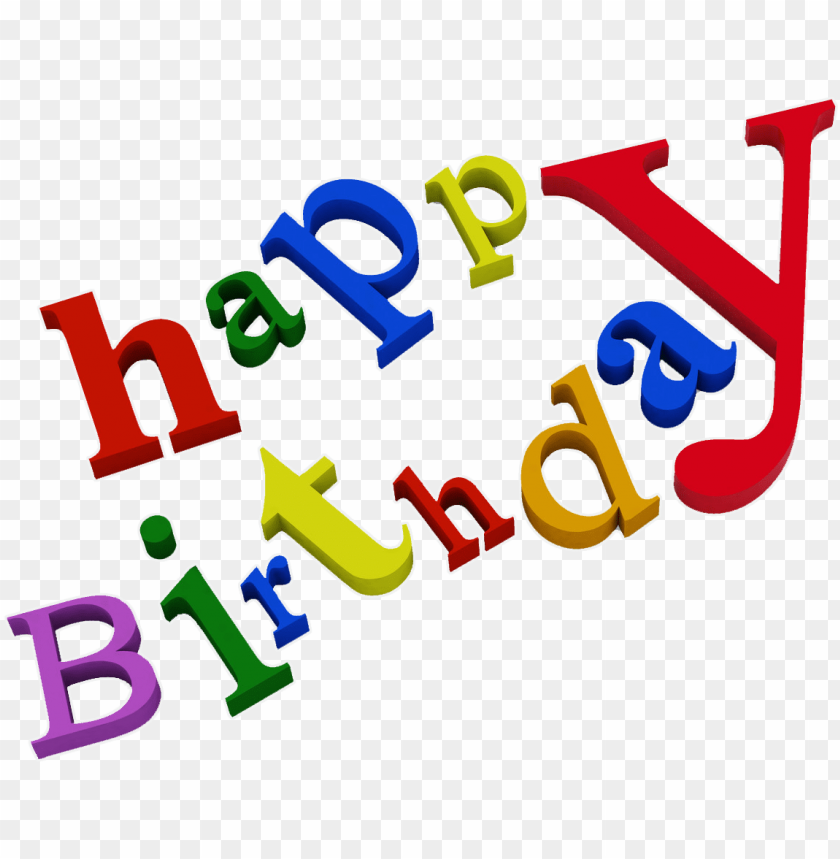 happy birthday words PNG transparent with Clear Background ID 76094