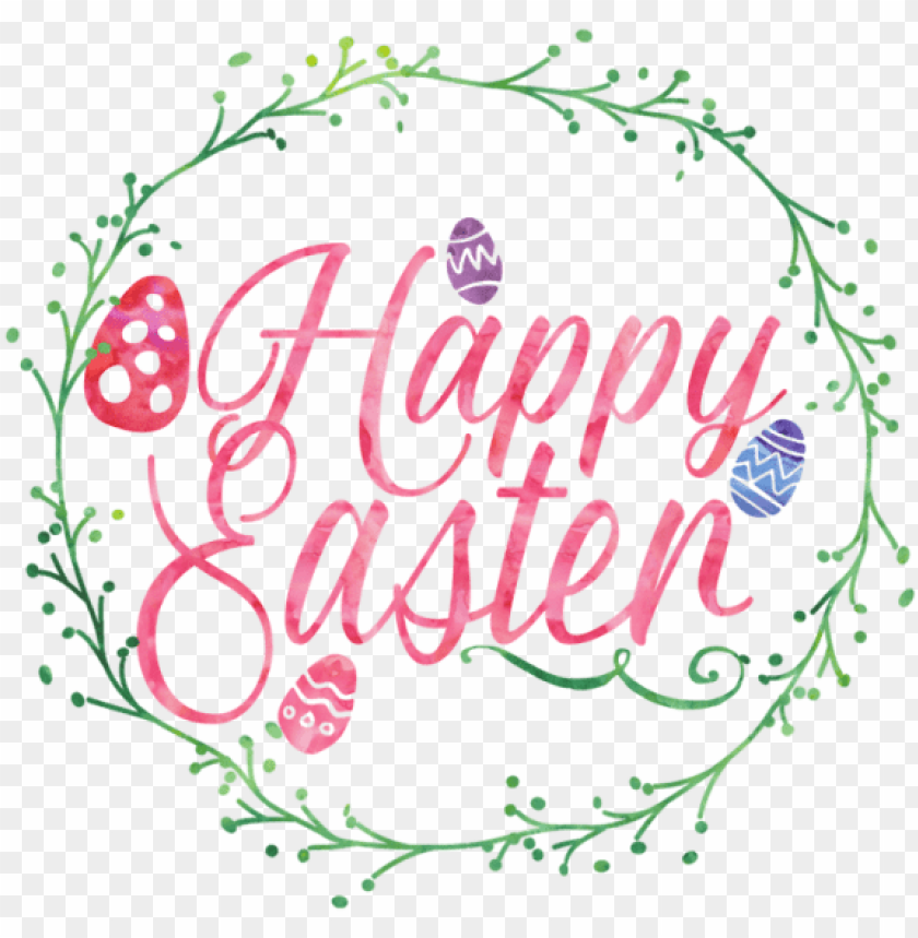 happy easter PNG transparent with Clear Background ID 80409