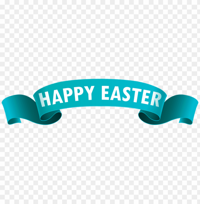 happy easter banner blue png images background -  image ID is 50895