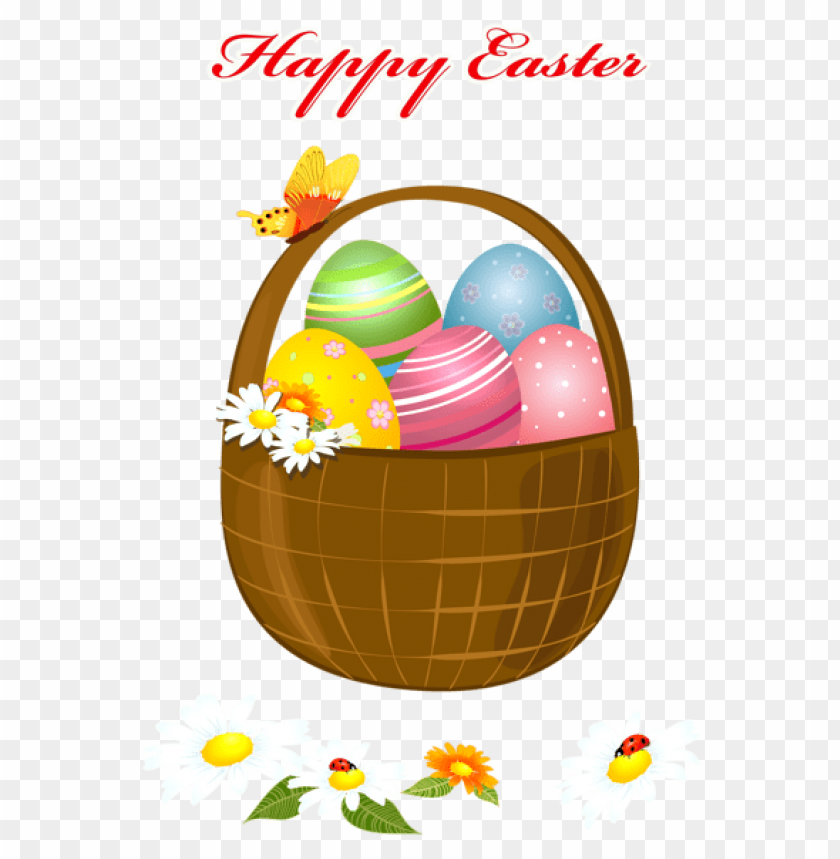 happy easter basket png images background -  image ID is 47775