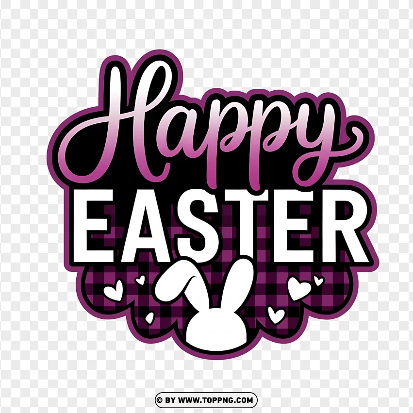 Happy Easter Calligraphy Hd PNG Transparent Background