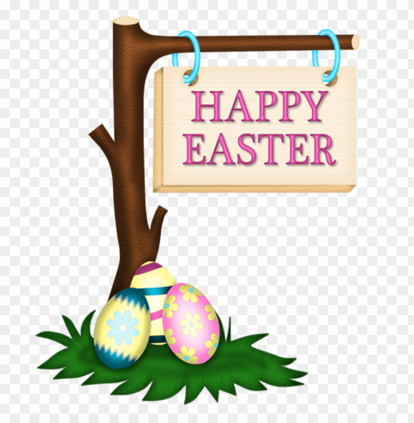 happy easter signpicture png images background -  image ID is 50863