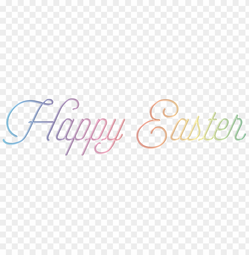 happy easter text transparent png images background -  image ID is 51056
