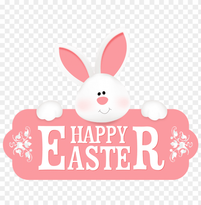 happy easter with bunny png images background -  image ID is 51000
