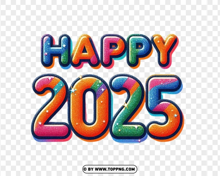 2025, new year, glitter,3d,  Number,  Background,  Celebration