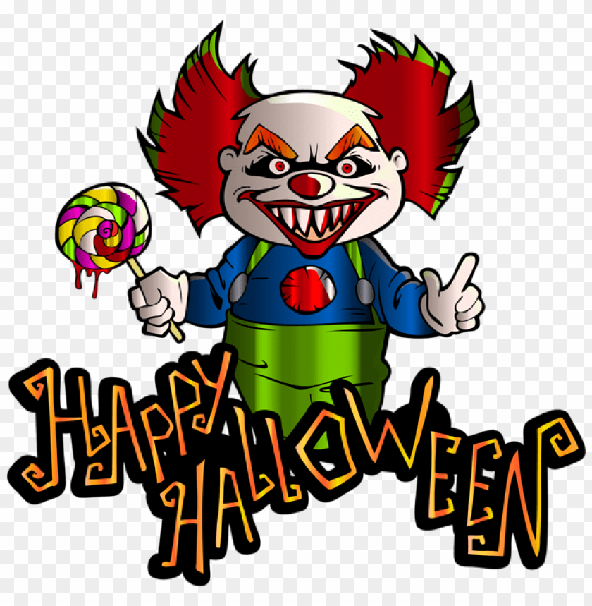 happy halloween with clown png images background -  image ID is 53656