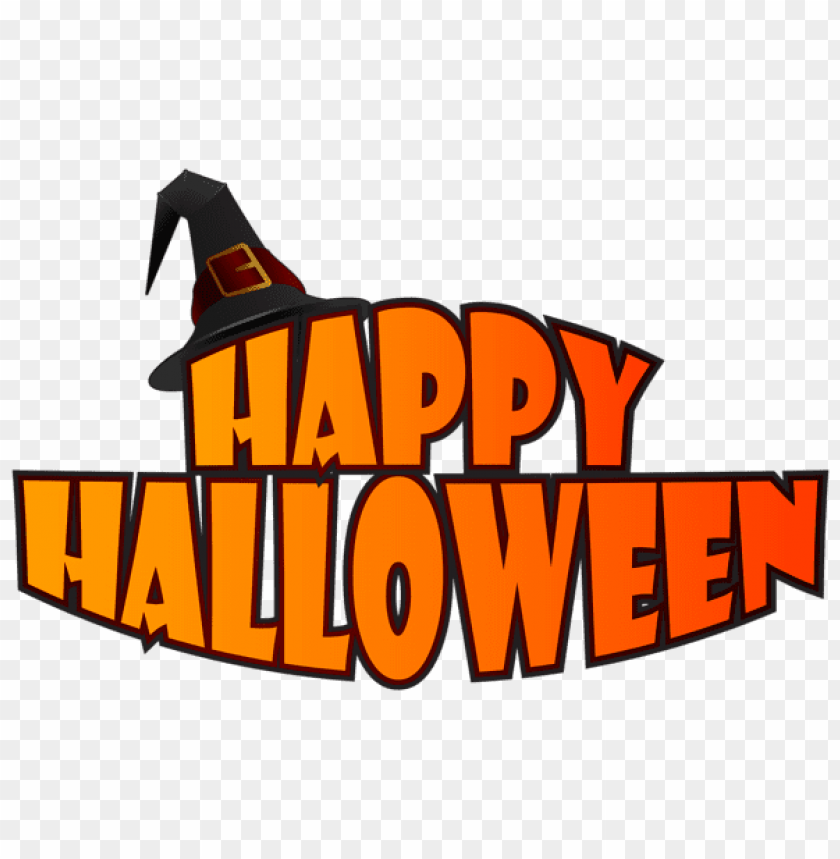 happy halloween with witch hat png images background -  image ID is 56521