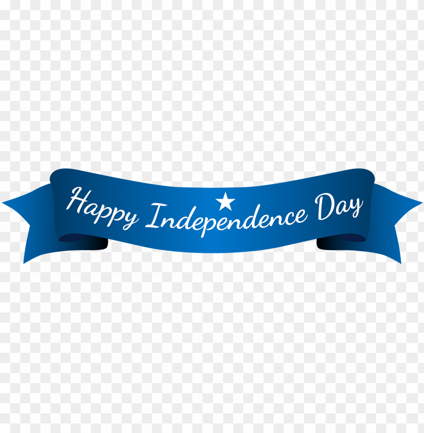 happy independence day blue banner PNG image with transparent background |  TOPpng
