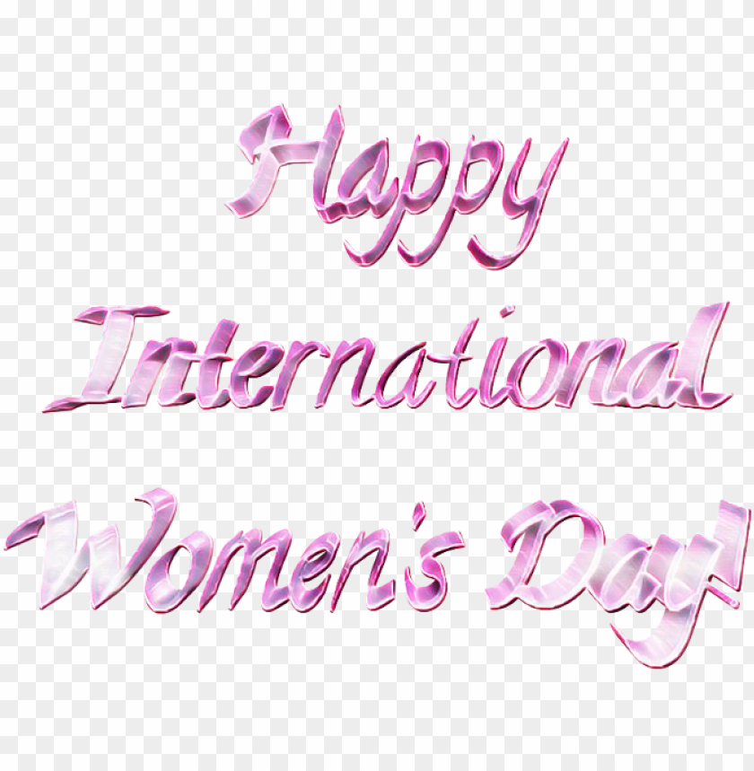 happy international women's day - calligraphy PNG image with transparent  background | TOPpng