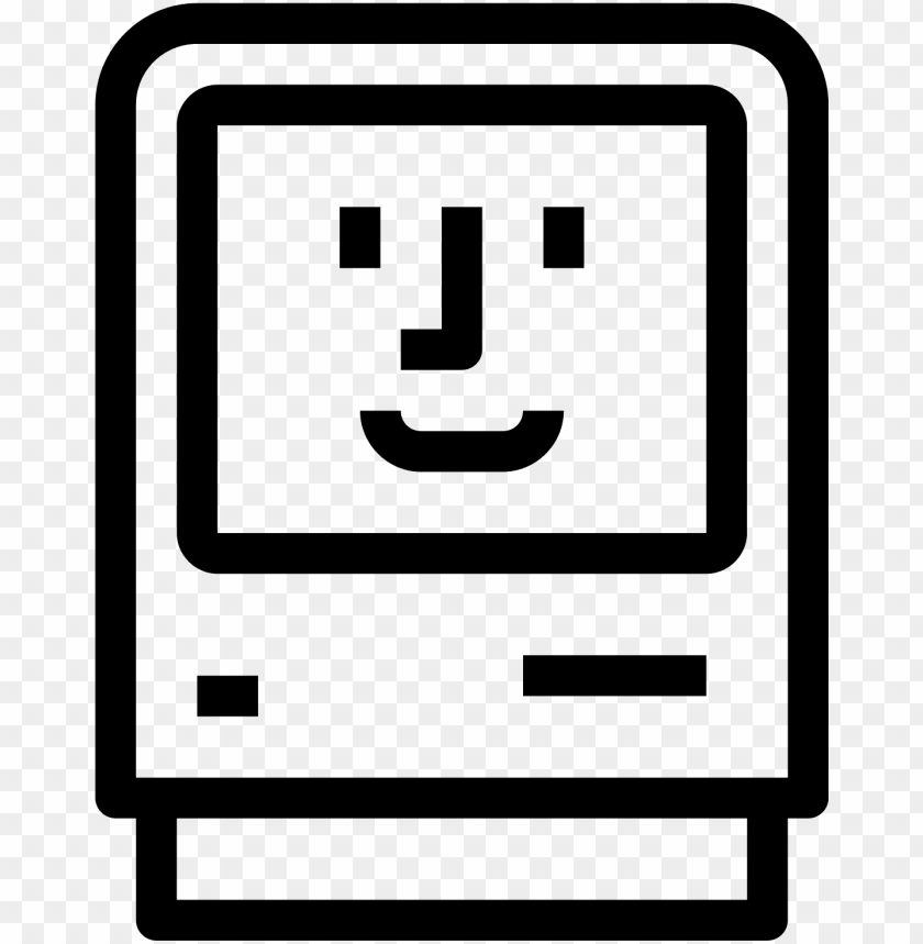 Happy Mac Icon Old Mac Computer Ico PNG Image With Transparent Background