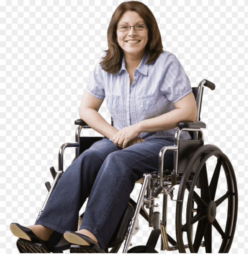 happy middle aged disabled woman sitting on a wheelchair persons in wheelchair png image with transparent background toppng happy middle aged disabled woman