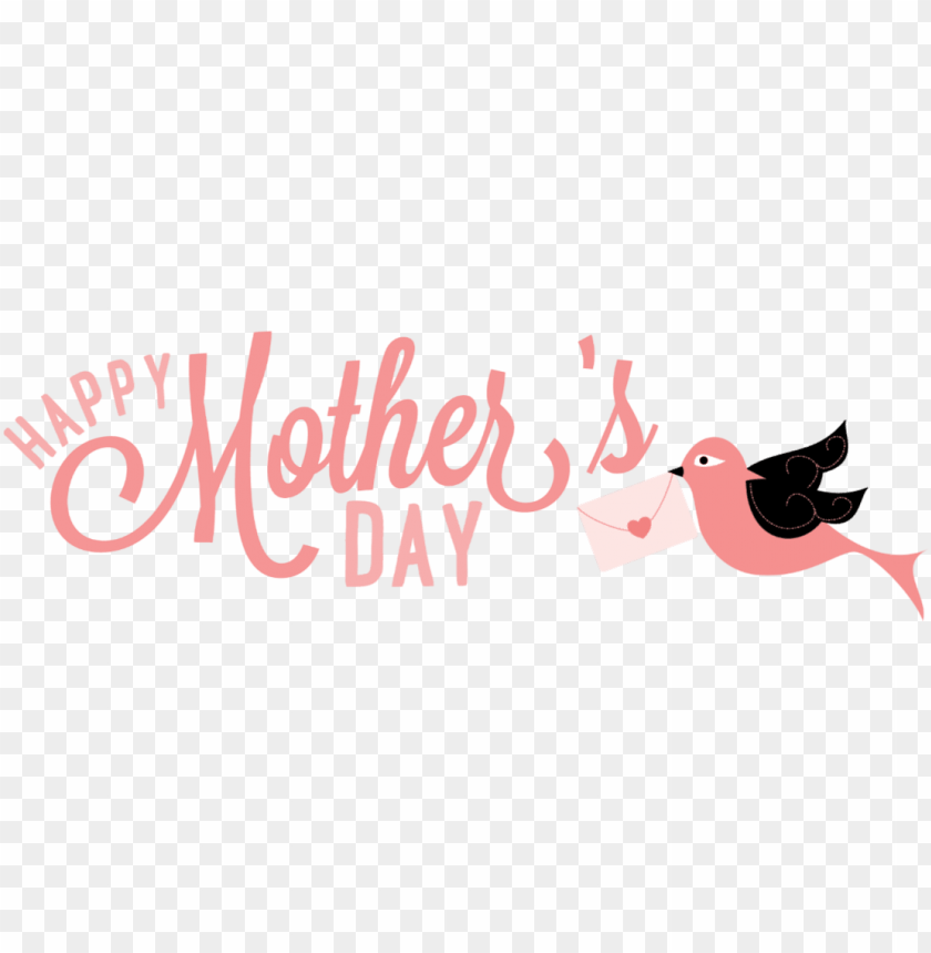 happy, mothers, day, letter, bird, png