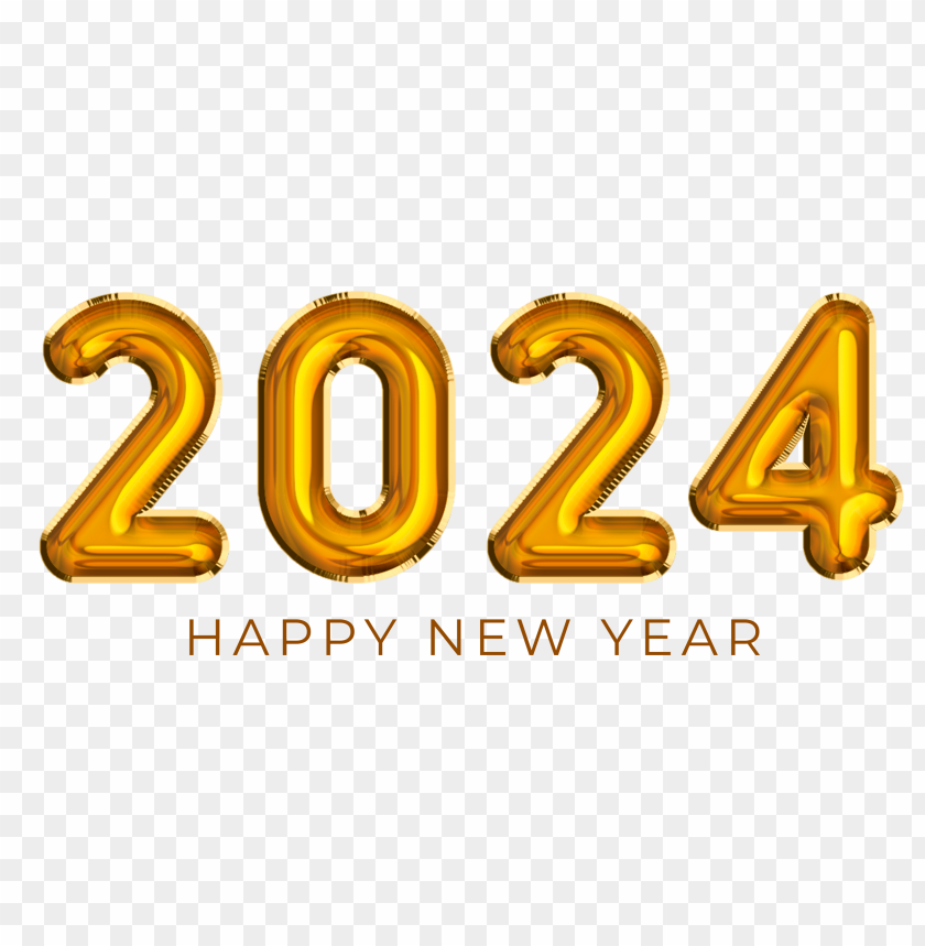 2024 happy new year new golden number years png download - 3684*3684 - Free  Transparent 2024 Happy New Year png Download. - CleanPNG / KissPNG