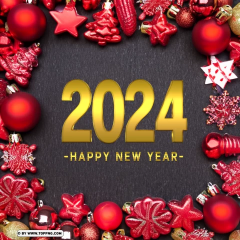 happy new year 2024 greeting card - Image ID 490793