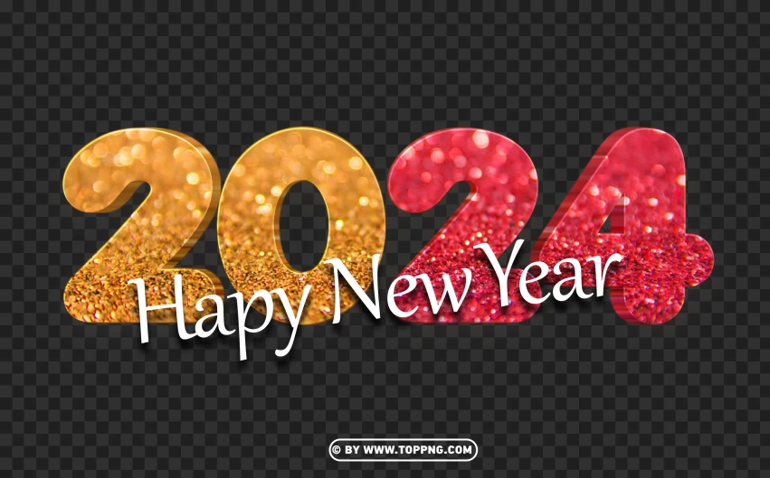 Happy New Year 2024 Png Transparent