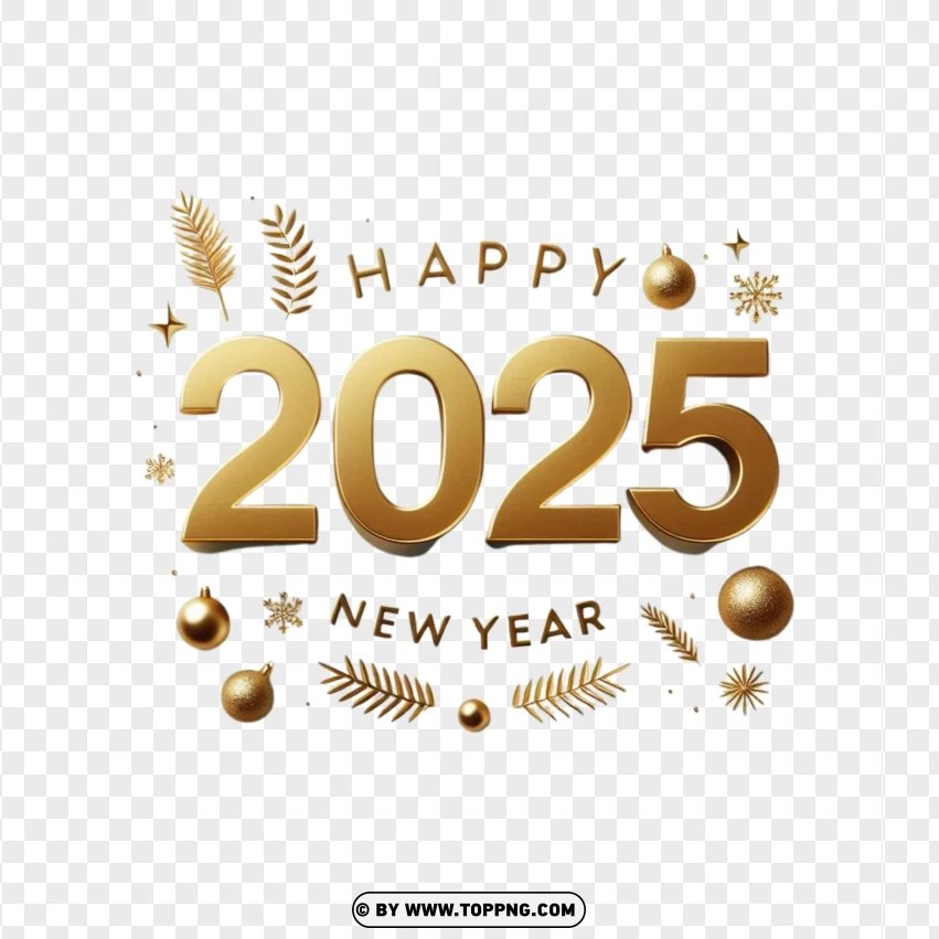 2025 ,New Year,Golden,3d, Number, Gold, Celebration