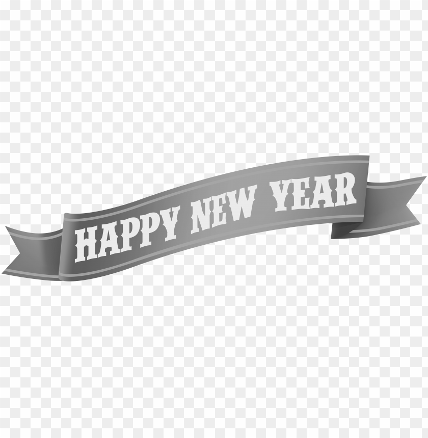 free PNG happy new year banner silver PNG image with transparent background PNG images transparent