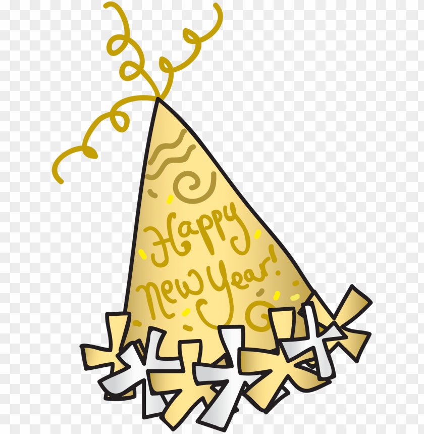 happy new year clipart party hat new year hat clipart PNG transparent with Clear Background ID 286189