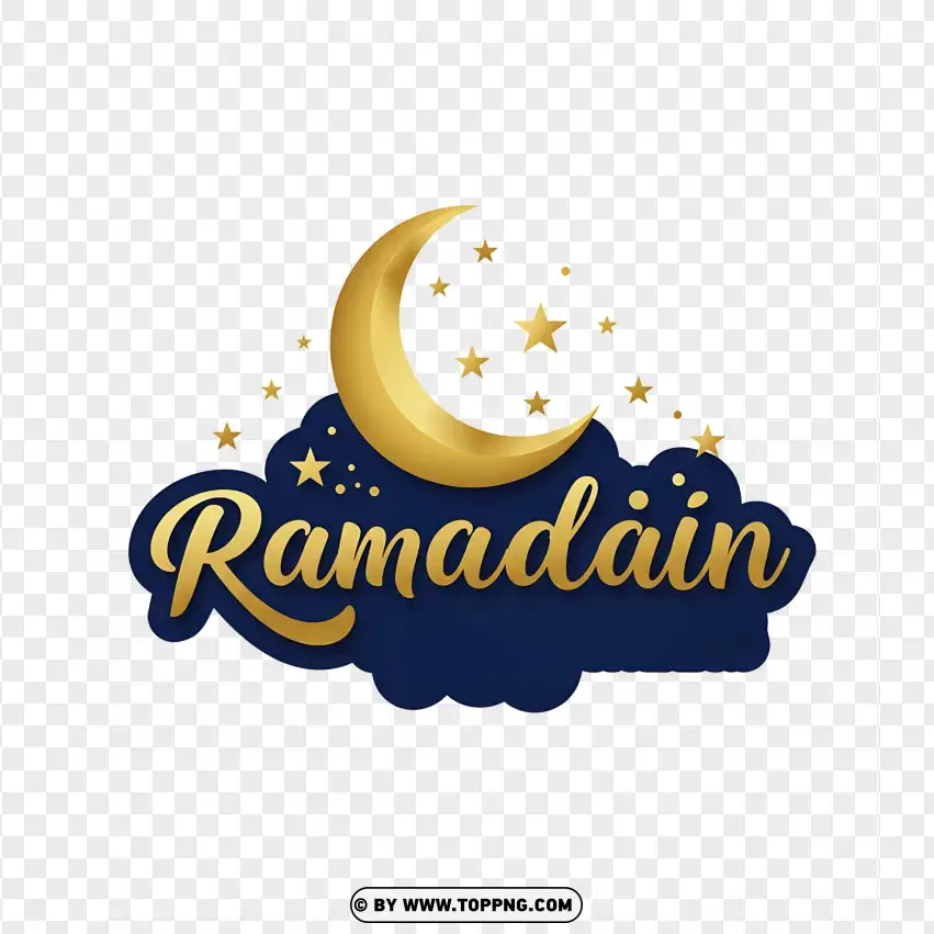 Ramadan Kareem Crescent Moon Illustration PNG Transparent Background