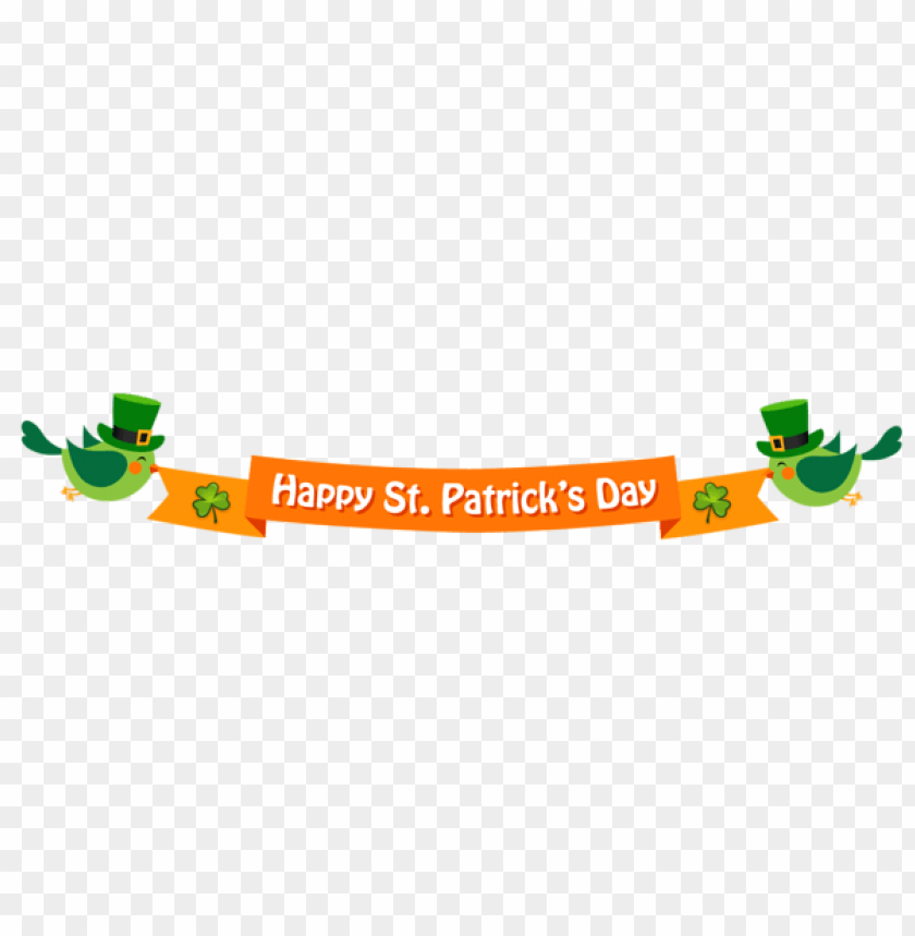 Happy St Patricks Day Banner Png Images Background -  Image ID Is 43279