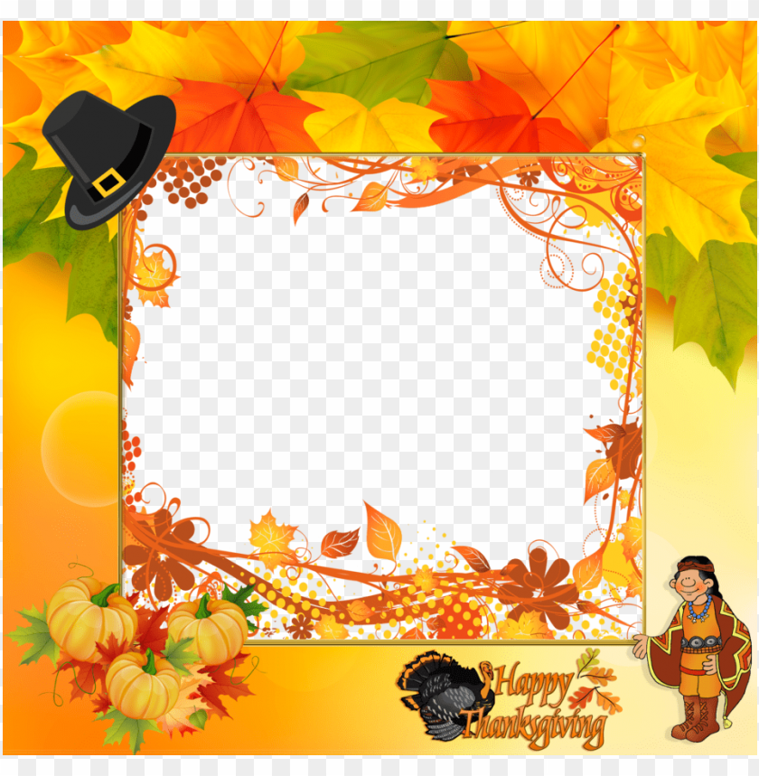 happy thanksgiving, christmas frames and borders, vintage frames, photo frames, thanksgiving border, thanksgiving banner