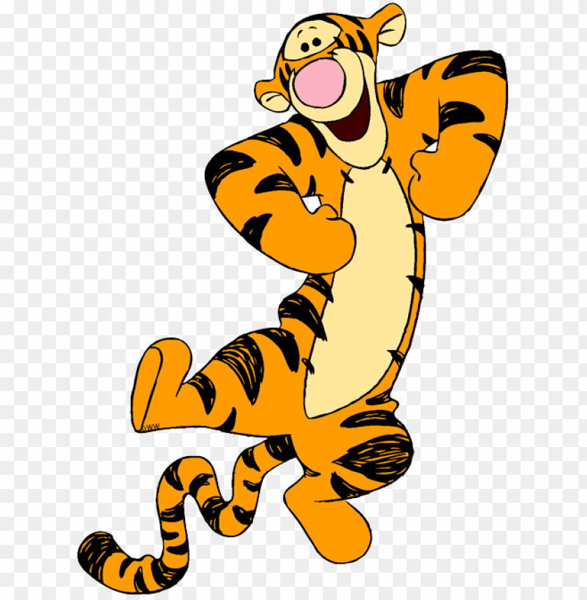 happy tigger - winnie the pooh tigger clipart PNG image with