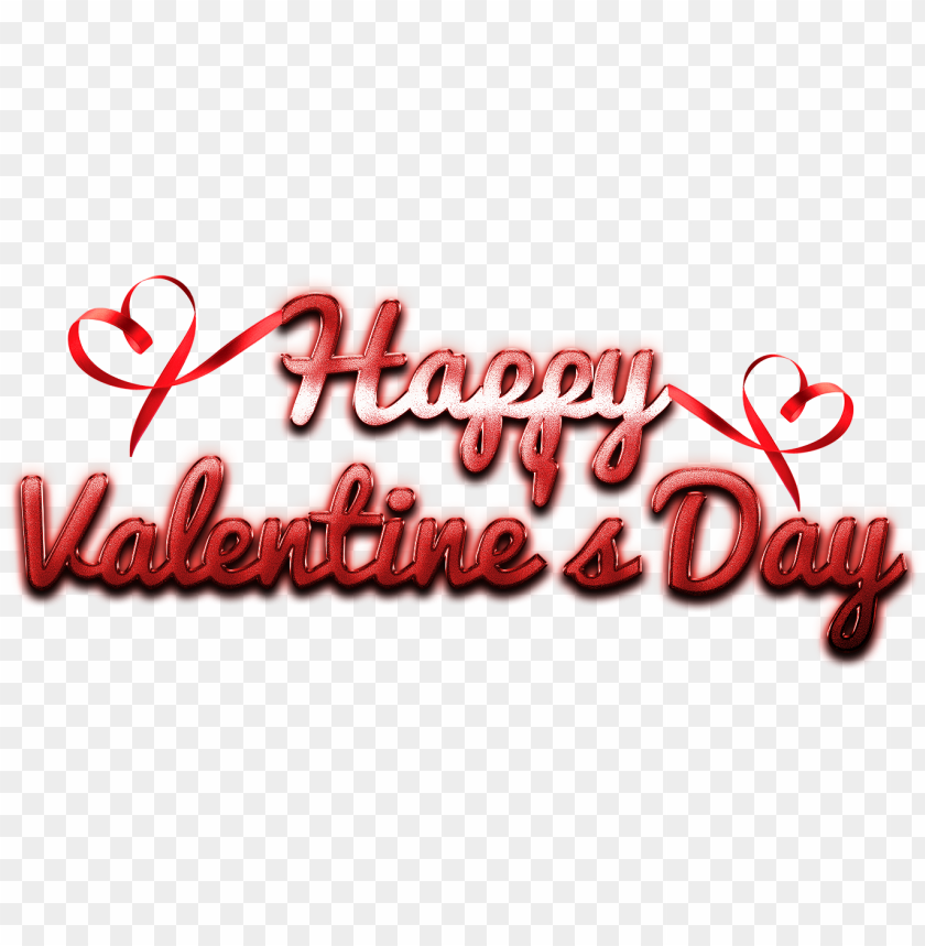 happy valentines day png clipart - red ribbon heart PNG image with  transparent background | TOPpng