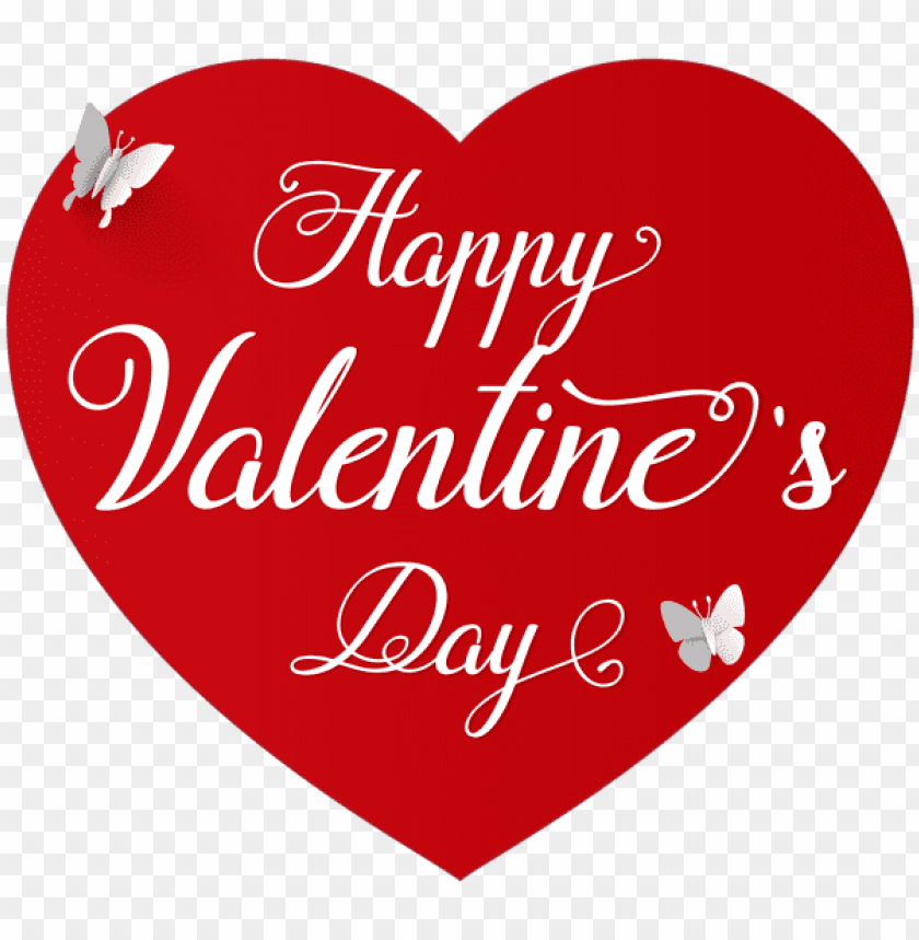 happy valentines day red deco png images background -  image ID is 44220