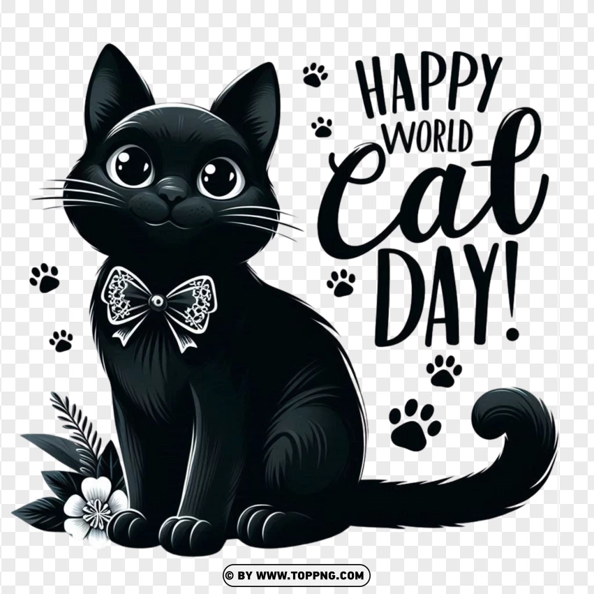 International Black Cat Day, World Black Cat Day,Black cat,Kitten , Animal , Pet , Fun 