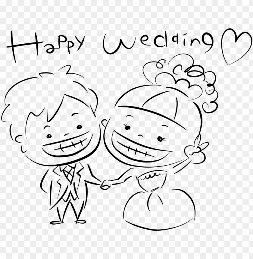 ｈａｐｐｙｗｅｄｄｉｎｇ文字あり 手書き 新郎 新婦 イラスト Png