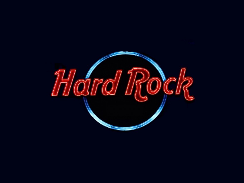hard rock, neon, inscription, sign