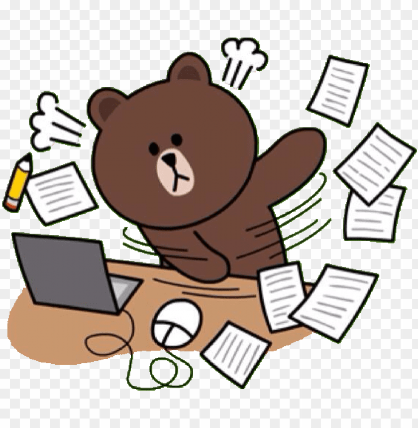 free PNG hard working png - brown and cony work PNG image with transparent background PNG images transparent