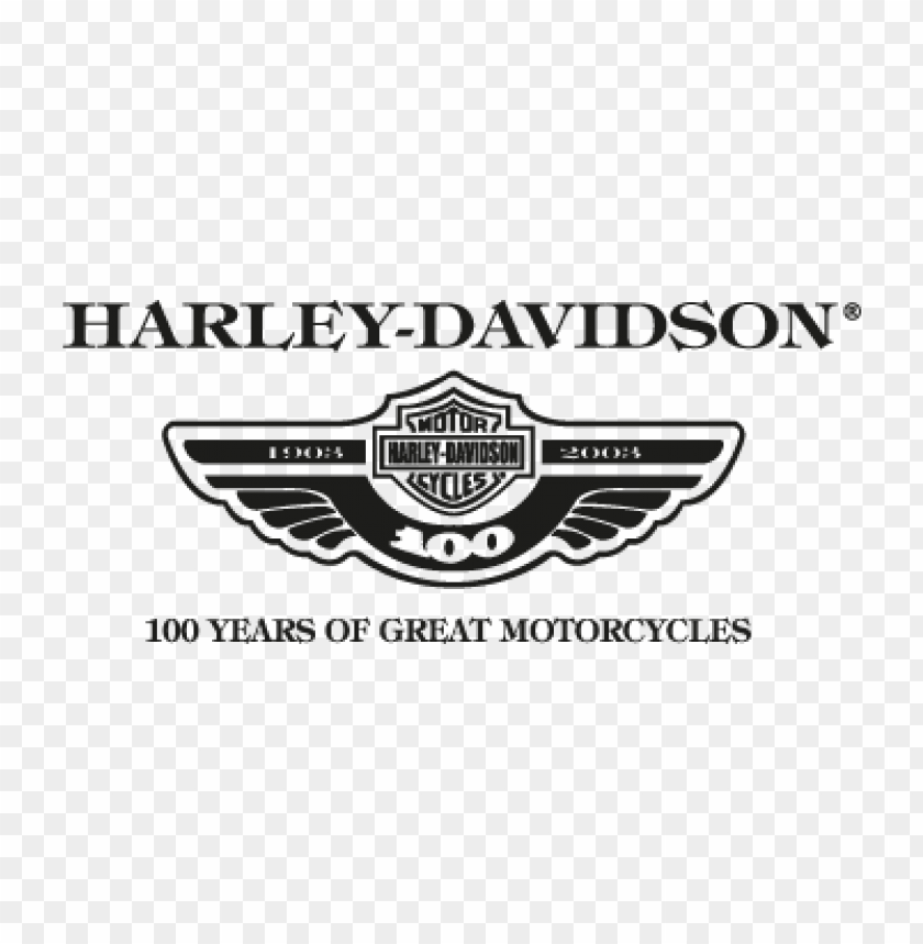  harley davidson 100 years vector logo free - 465744