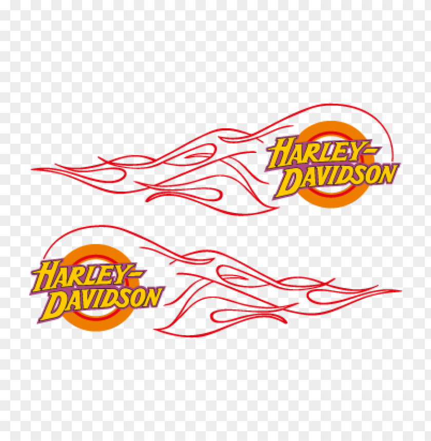  harley davidson flame vector logo free download - 465772