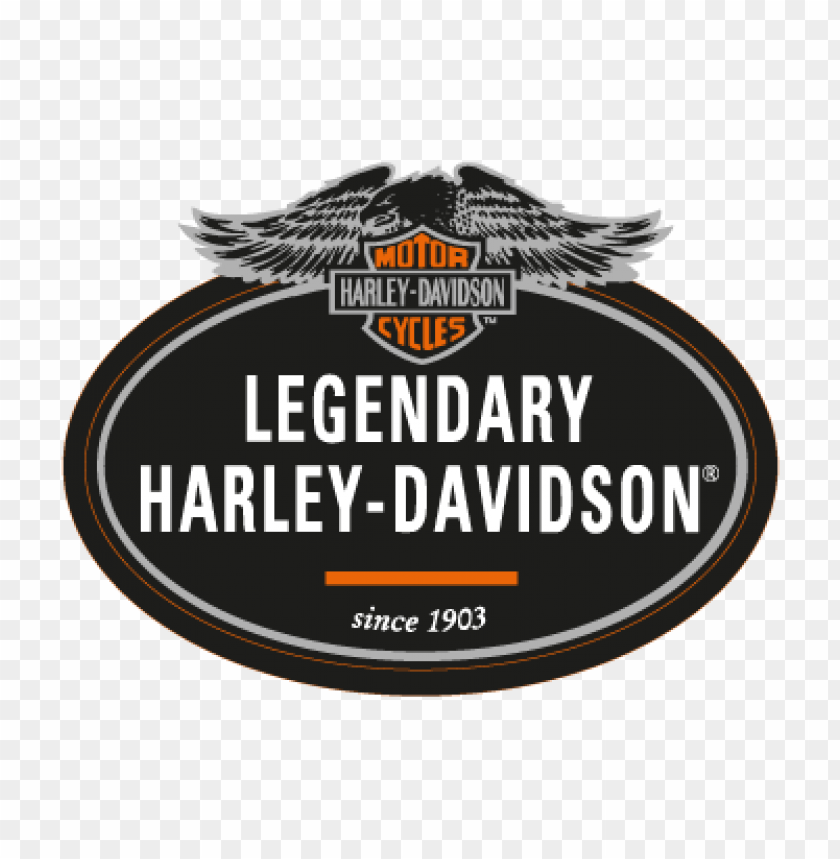  harley davidson legendary vector logo free - 465750